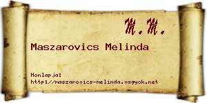 Maszarovics Melinda névjegykártya